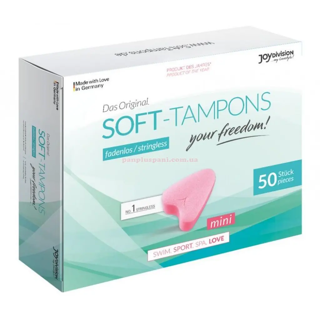 Tampon JoyDivision Soft Tampons Mini 1 шт - фото 2