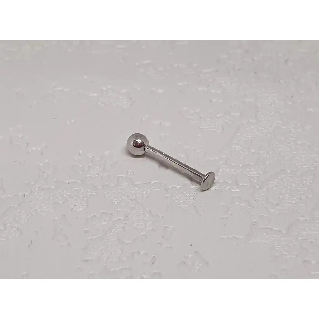 Серебряная серьга для пирсинга губы Dear. 7008С - фото 2