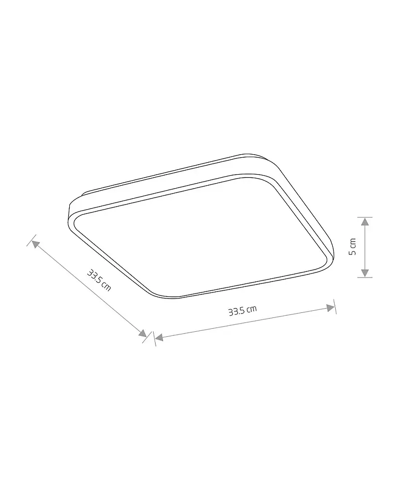 Світильник стельовий Nowodvorski 10990 Agnes Square LED Pro 1x16W 4000K 1500Lm IP44 білий - фото 6