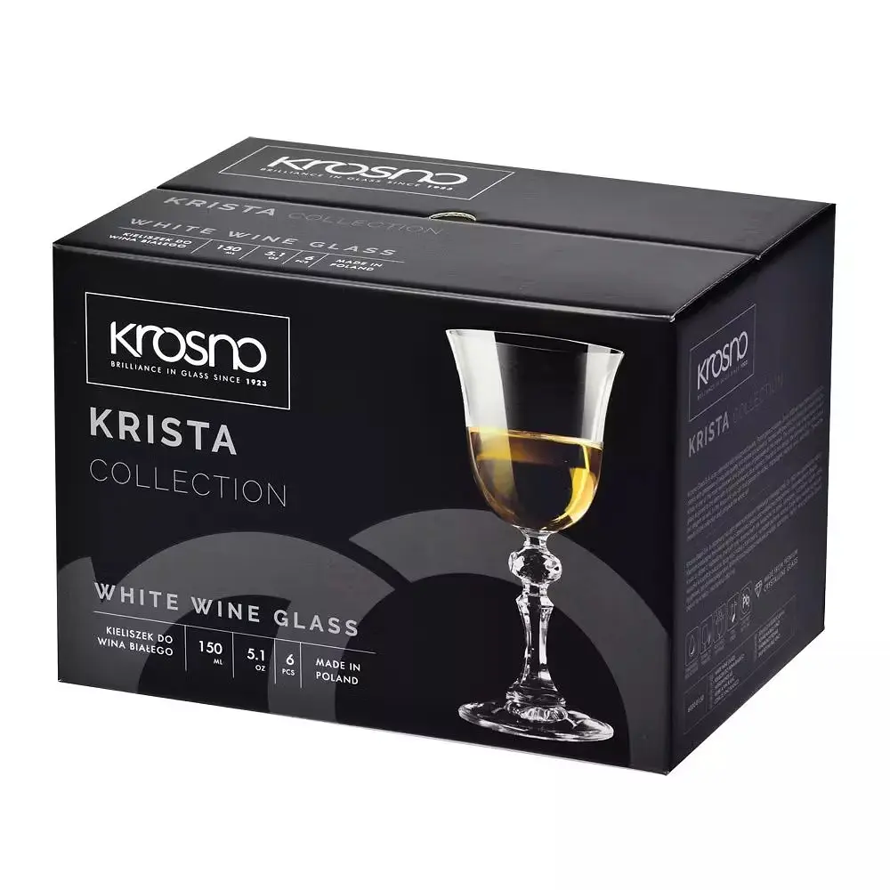 Набір келихів для білого вина Krosno Krista, 155 мл, 6 шт. (788296) - фото 3