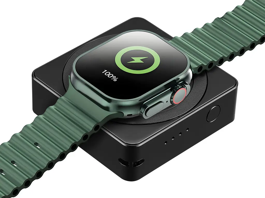 Універсальна мобільна батарея Sandberg Magnetic Wireless 5000mAh 20W PD, 2xUSB-C, QI-15W для Apple watch and Airpods - фото 8