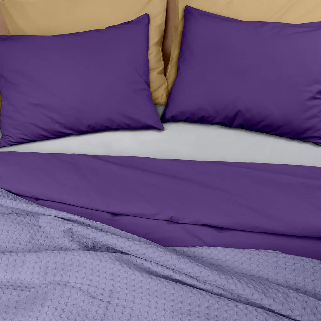 Плед покривало Cosas Lavander Waffle Weave 230х240 см (Blanket_25Lavander_WaffleWeave_230x240) - фото 3