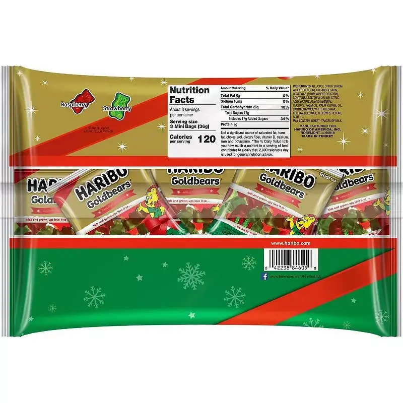 Желейні цукерки Haribo Goldbears Holiday Mini Gummy Bears 270 г - фото 2