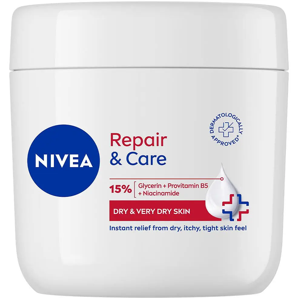 Крем універсальний NIVEA Відновлення та догляд для сухої та дуже сухої шкіри з провітаміном B5 та ніацинамідом 400 мл