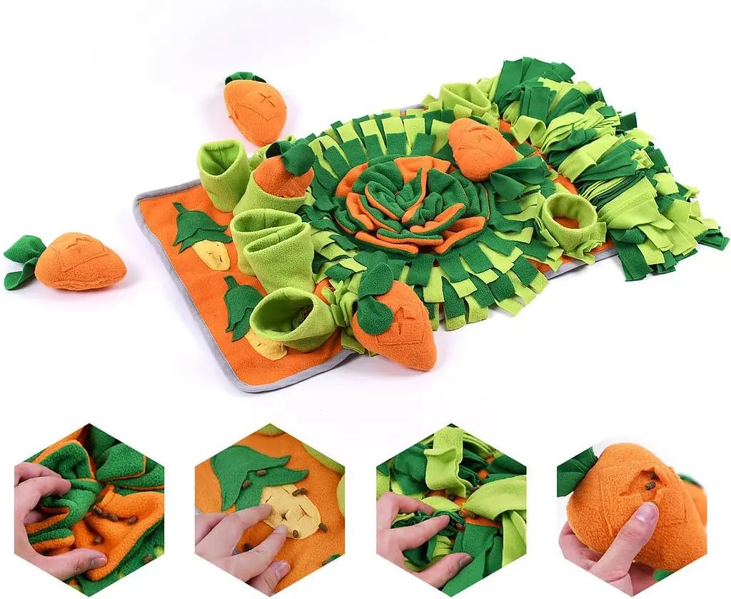 Килимок для нюхання для собак Derby Carrot Design Pet Snuffle Mat - фото 2
