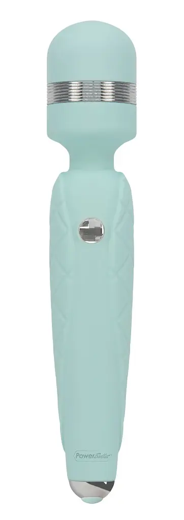 Розкішний вібромасажер PILLOW TALK - Cheeky Teal з кристалом Swarovski, плавне підвищення потужності