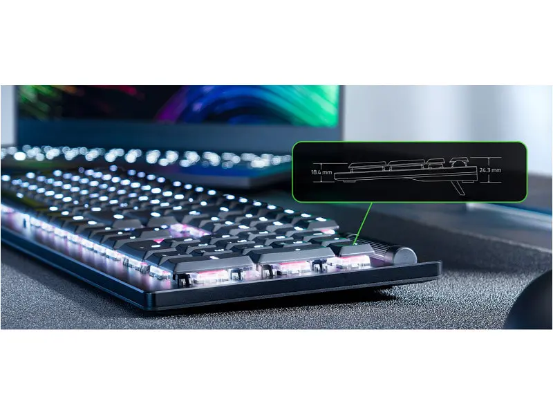 Клавіатура Razer DeathStalker V2 Red Switch Black (RZ03-04500100-R3M1) - фото 6