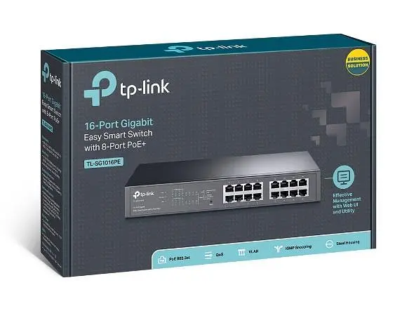 Комутатор NET SWITCH 16PORT 1000M 8P POE+ TL-SG1016PE TP-LINK - фото 4