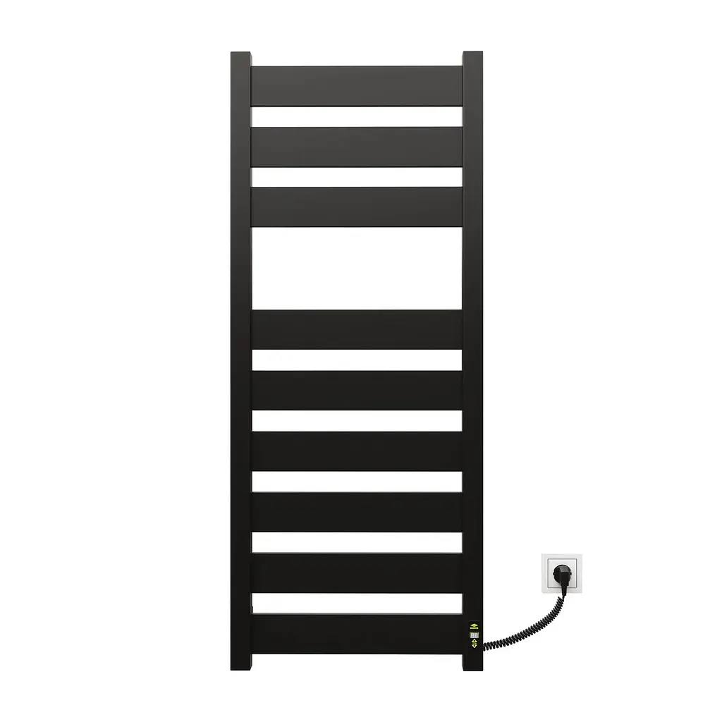 Електрична рушникосушарка Kosser Волз 1200x500 ER тайм. чорний ДВЛ03ER, Чорний матовий, Праве - фото 2