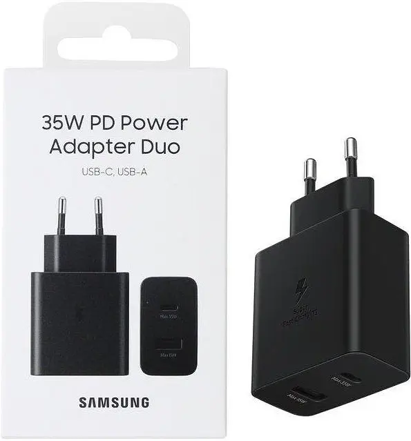 Сетевое зарядное устройство Samsung Power Adapter Duo 35W Black [EP-TA220NBEGRU] [58587] - фото 3