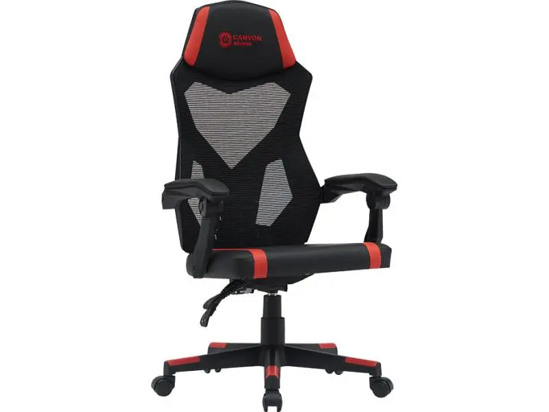 Комп'ютерне крісло для геймера Canyon Flow MCH01 Mesh Black/Red (CNE-MCH01R) - фото 4