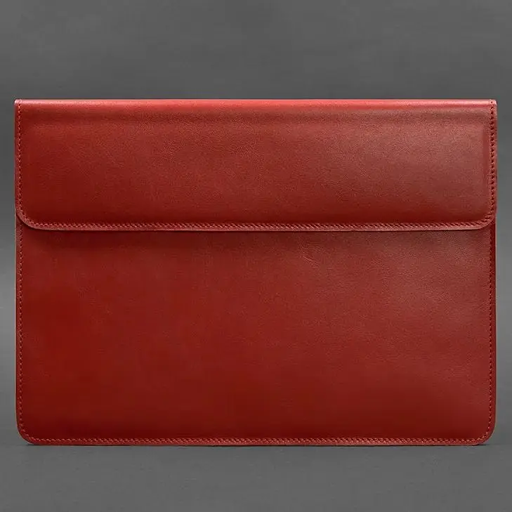 Шкіряний чохол-конверт BlankNote на магнітах для MacBook 16 дюймів Червоний - фото 4