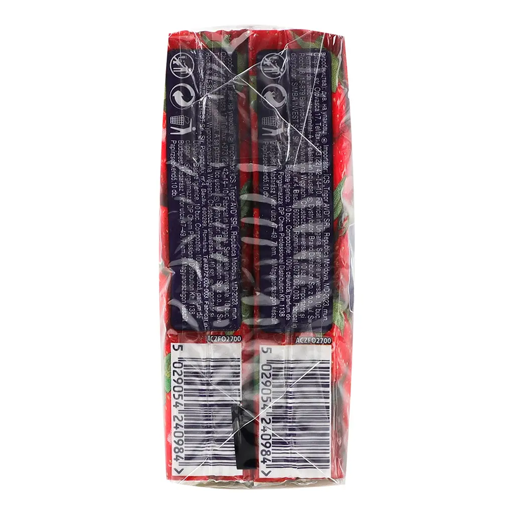 Набір: Носовички Kleenex Полуниця 100 шт. (10 п. x 10 шт.) - фото 7