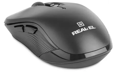 Миша REAL-EL RM-331W Wireless, Black, бездротова, USB, оптична, 1600 dpi, 5 кнопки, 2xAAA - фото 6