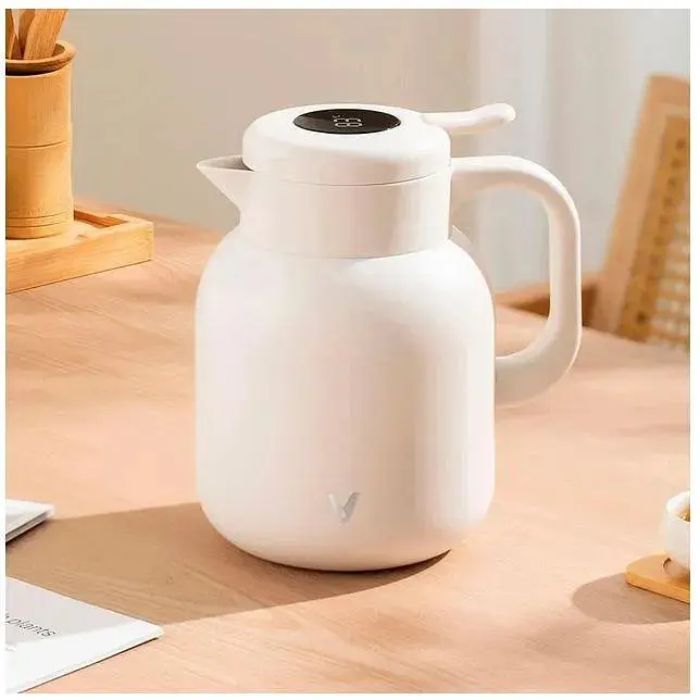 Термос с экраном Xiaomi Viomi Thermos Pot 1.5L (VBTEA01) белый - фото 7