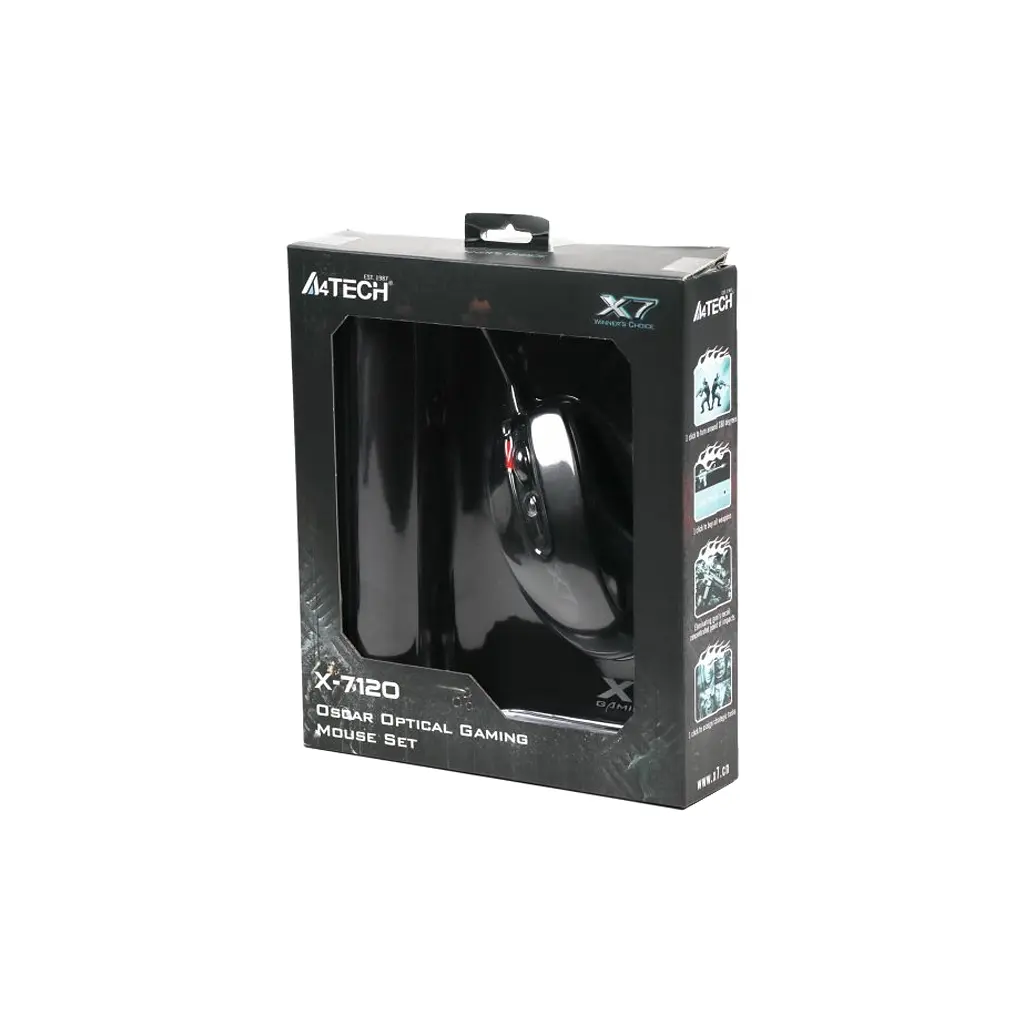 Мишка A4Tech X-7120 Black - фото 5