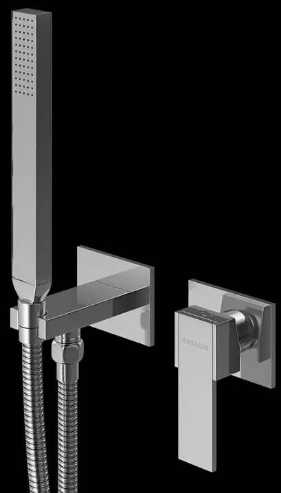 Набор гигиенического душа скрытого монтажа Kohlman Excelent chrome QW135H, Хром - фото 3