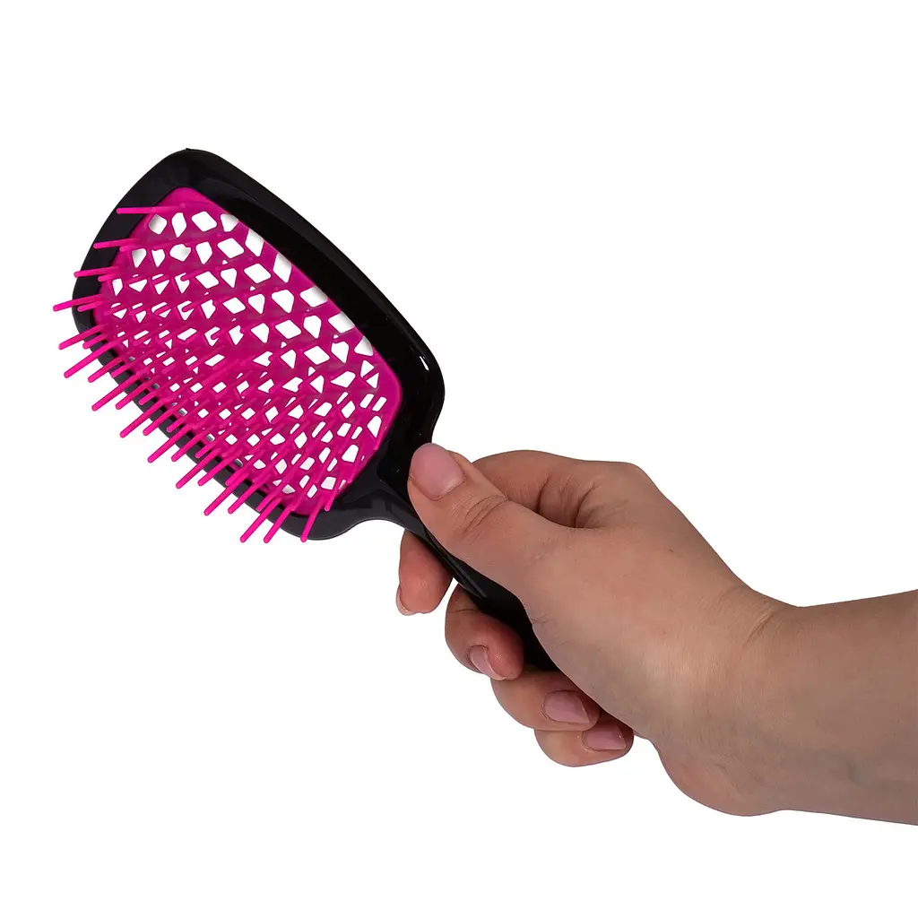 Гребінець щітка для волосся Superbrush Plus Hollow Comb, Yu Xin Рожевий 85778 - фото 9