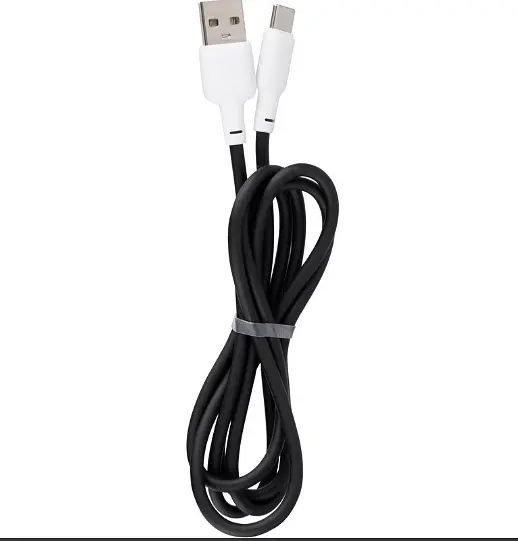 Кабель Gelius Full Silicon Cable USB to Type-C GP-UCN001C 18W 1.2m Black-White - фото 4