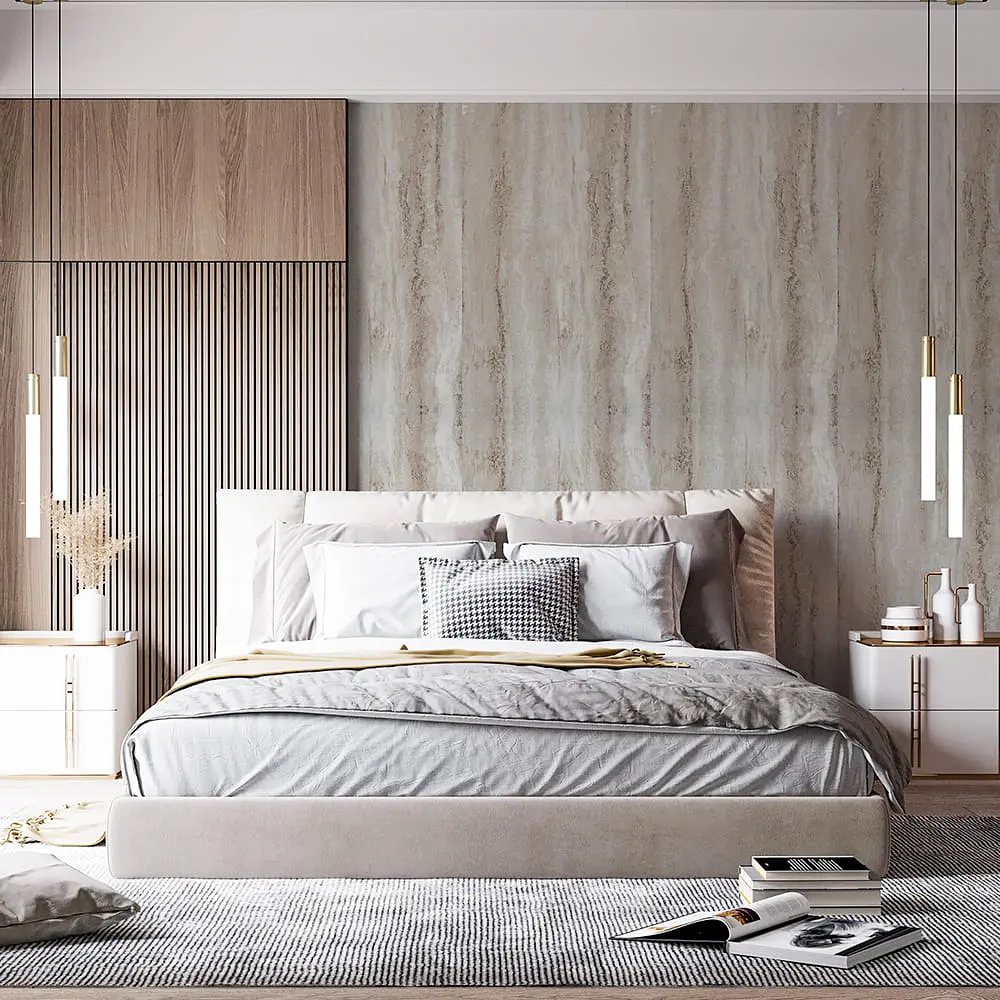 Самоклеюча вінілова плитка 3D Loft в рулоні перламутровий мармур 3000х600х2 мм, ціна за 1 шт. (СВП-1283) - фото 4
