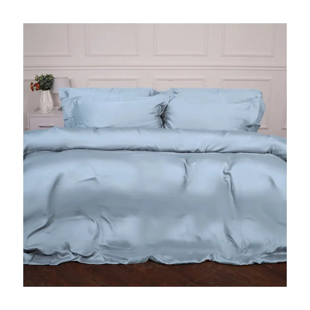 Постільна білизна MirSon Tencel №04 Blue 220 x 240 King Size (2200009369537)