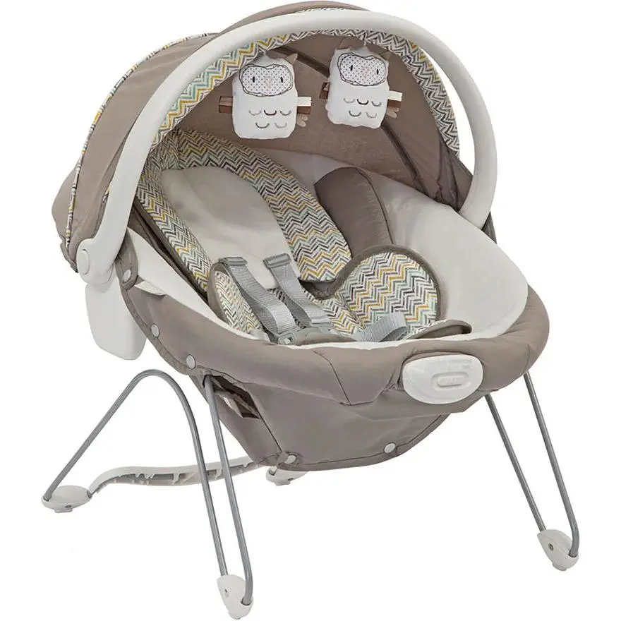 Заколисуючий центр Graco Glider Elite Chevron, бежевий - фото 3