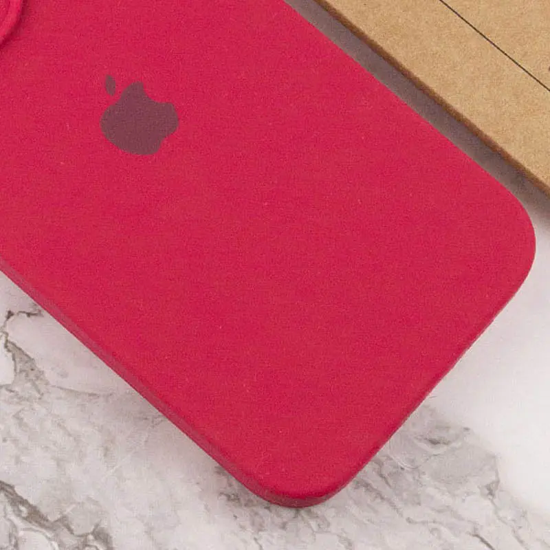 Чохол Silicone Case Full Camera Protective AA Apple iPhone 13 6.1" Червоний / Rose Red - фото 3