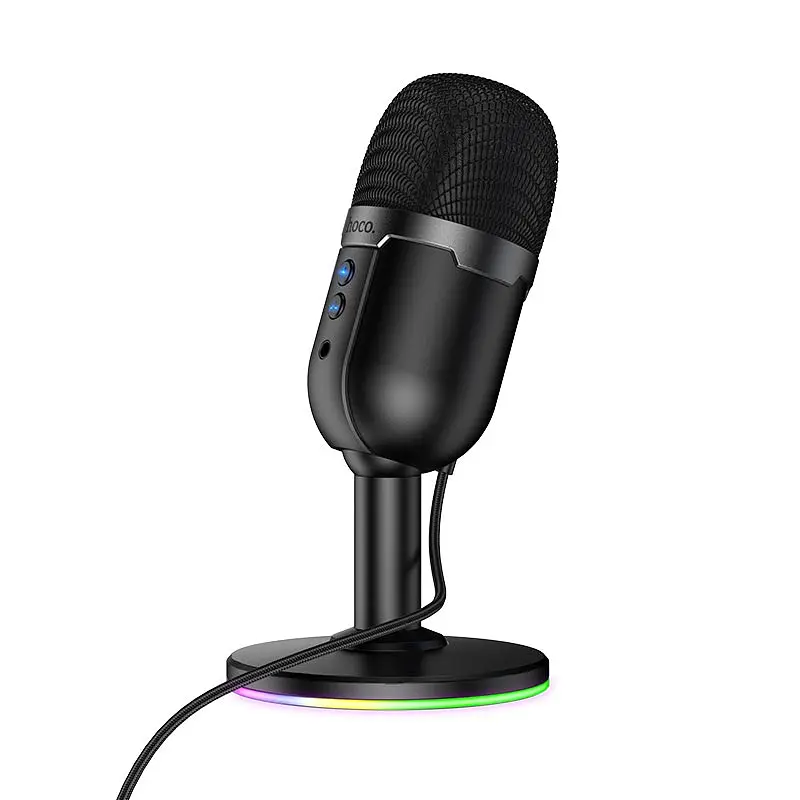 Настільний мікрофон HOCO L25, кабель 1.6м, Black, BOX - фото 4