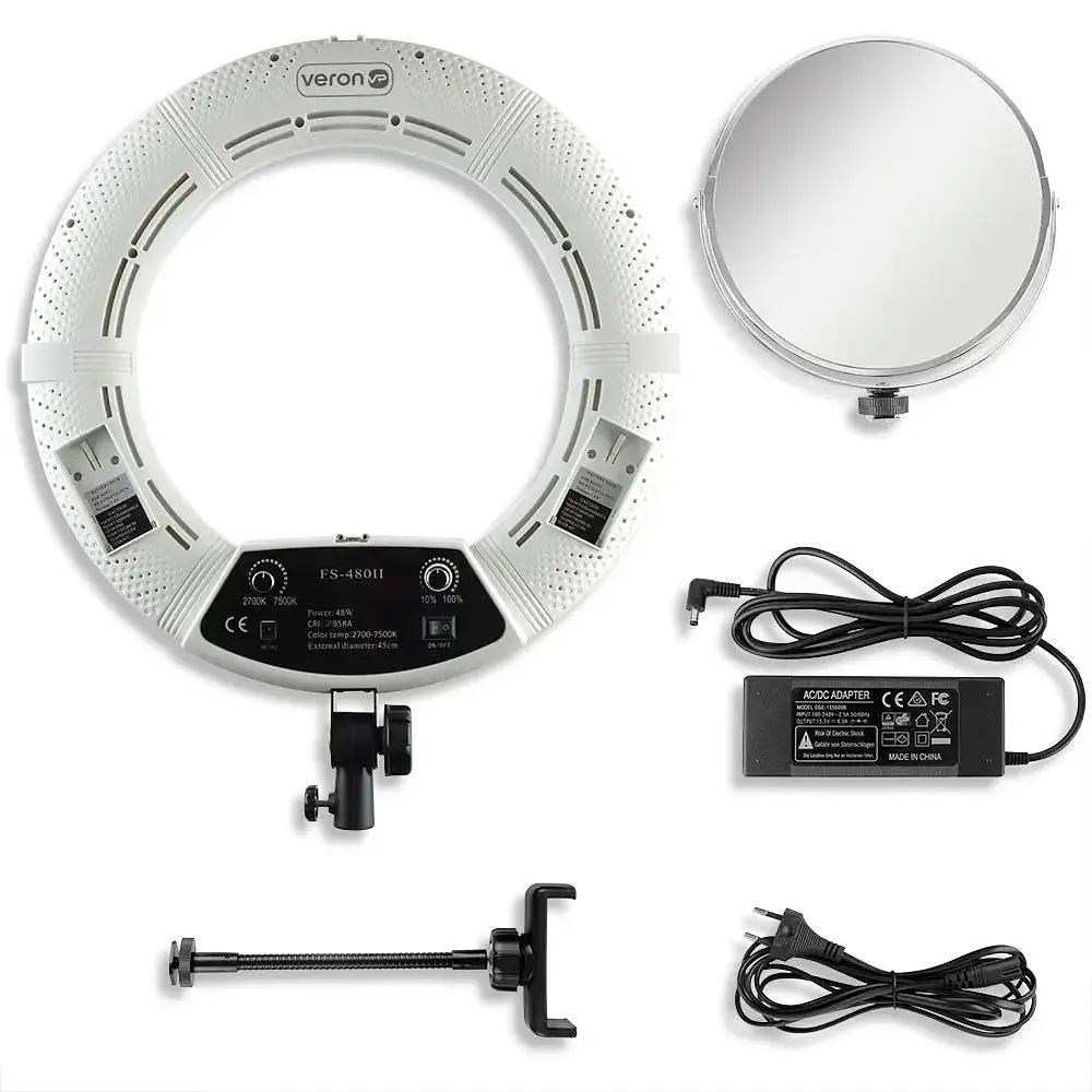 Кільцева LED лампа Veron FS-480 II LSD 45см 48W 2700-7500K White [121983] - фото 2