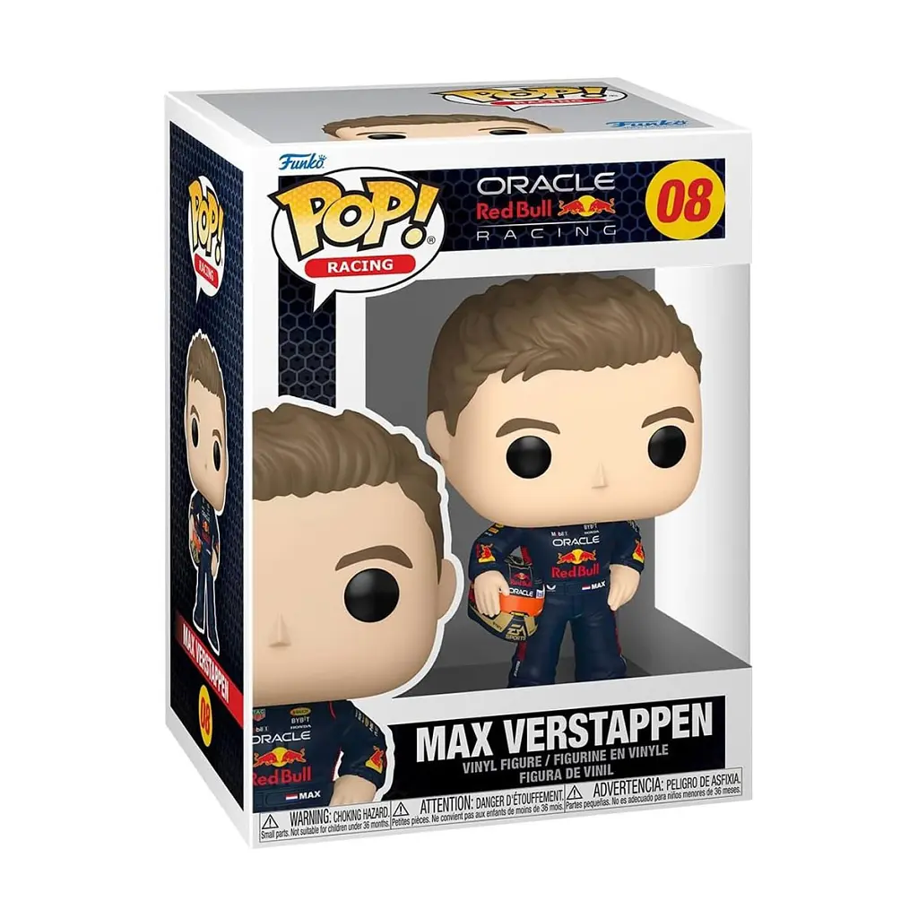 Фігурка Funko Pop серії Формула-1 - Макс Ферстаппен з шоломом (80580) - фото 3