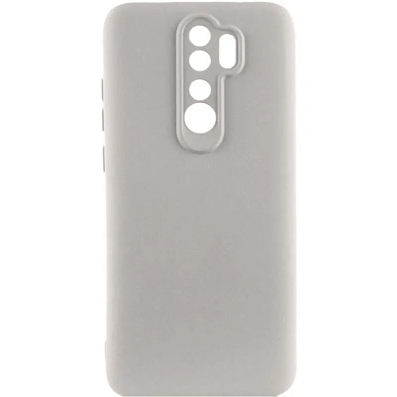 Чохол TPU GETMAN Liquid Silk Full Camera для Xiaomi Redmi Note 8 Pro Сірий / Lavender