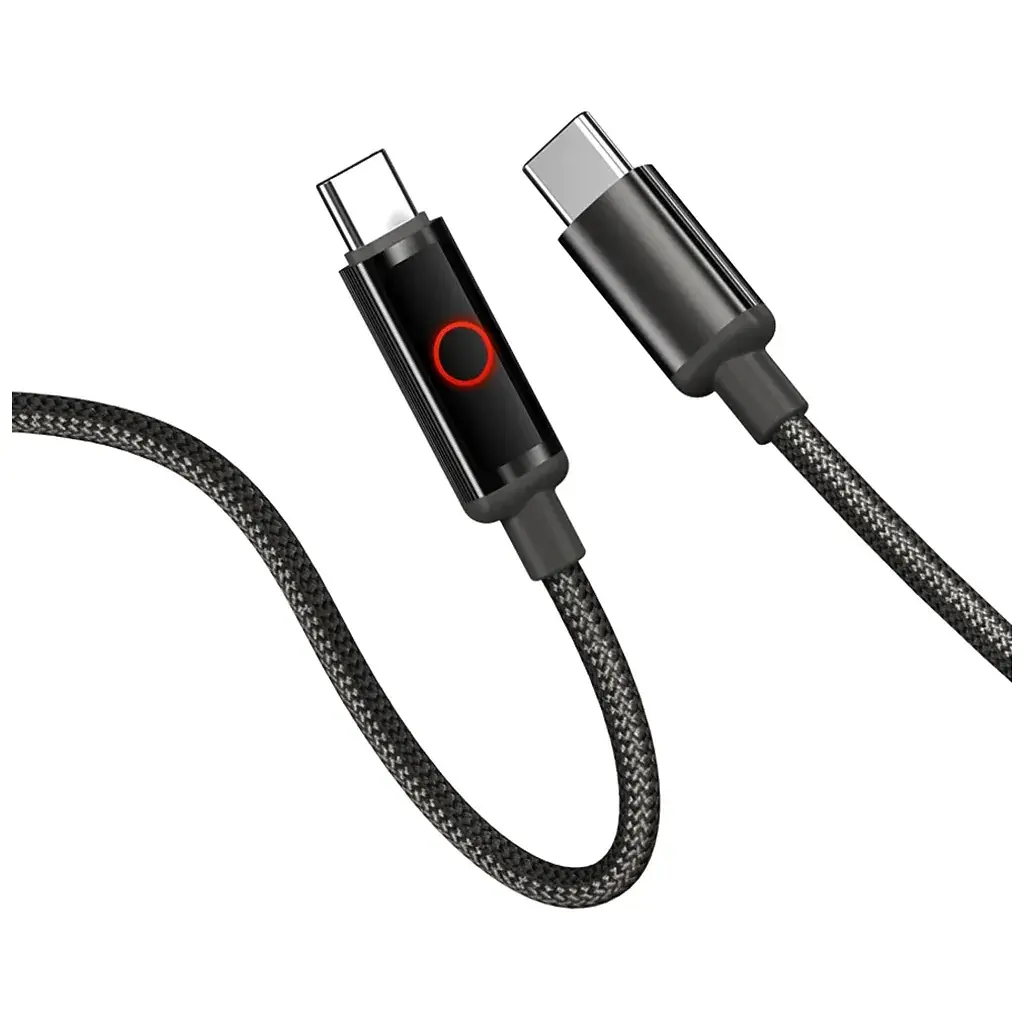 Дата кабель USB-C to USB-C 1.0m 3A PD60W black ColorWay (CW-CBPDCC103-BK) - фото 3