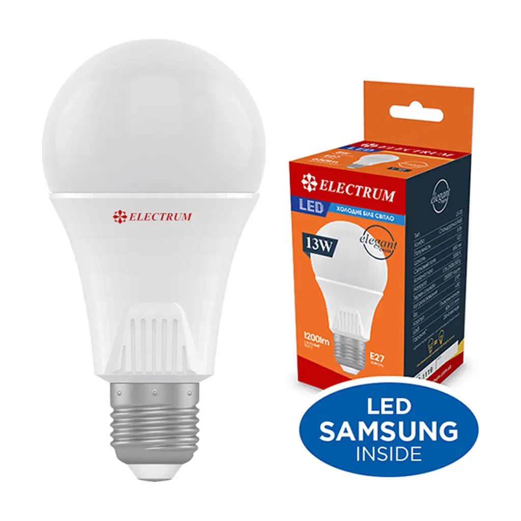 Лампочка Electrum A65 13W PA LS-33 Elegant E27 4000K (A-LS-1437) - фото 2