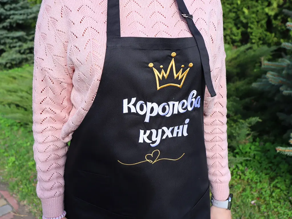 Фартух з написом Королева кухні, промофартухи - фото 2