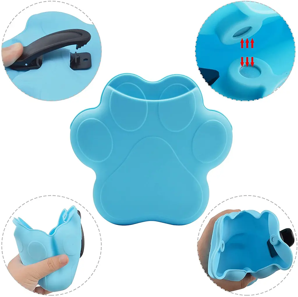 Силіконова сумка для ласощів Paw Shaped Silicone Pet Treat Pouch - фото 5