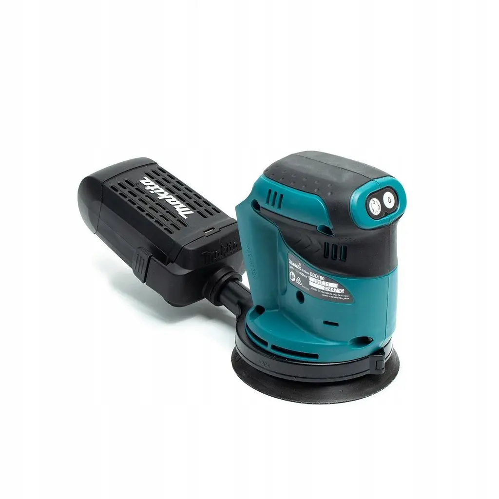 Шліфмашина ексцентрикова акумуляторна Makita DBO180Z (125 мм, 7000-1100 хв-1, LXT, без акумуляторів та зарядного пристрою) - фото 5