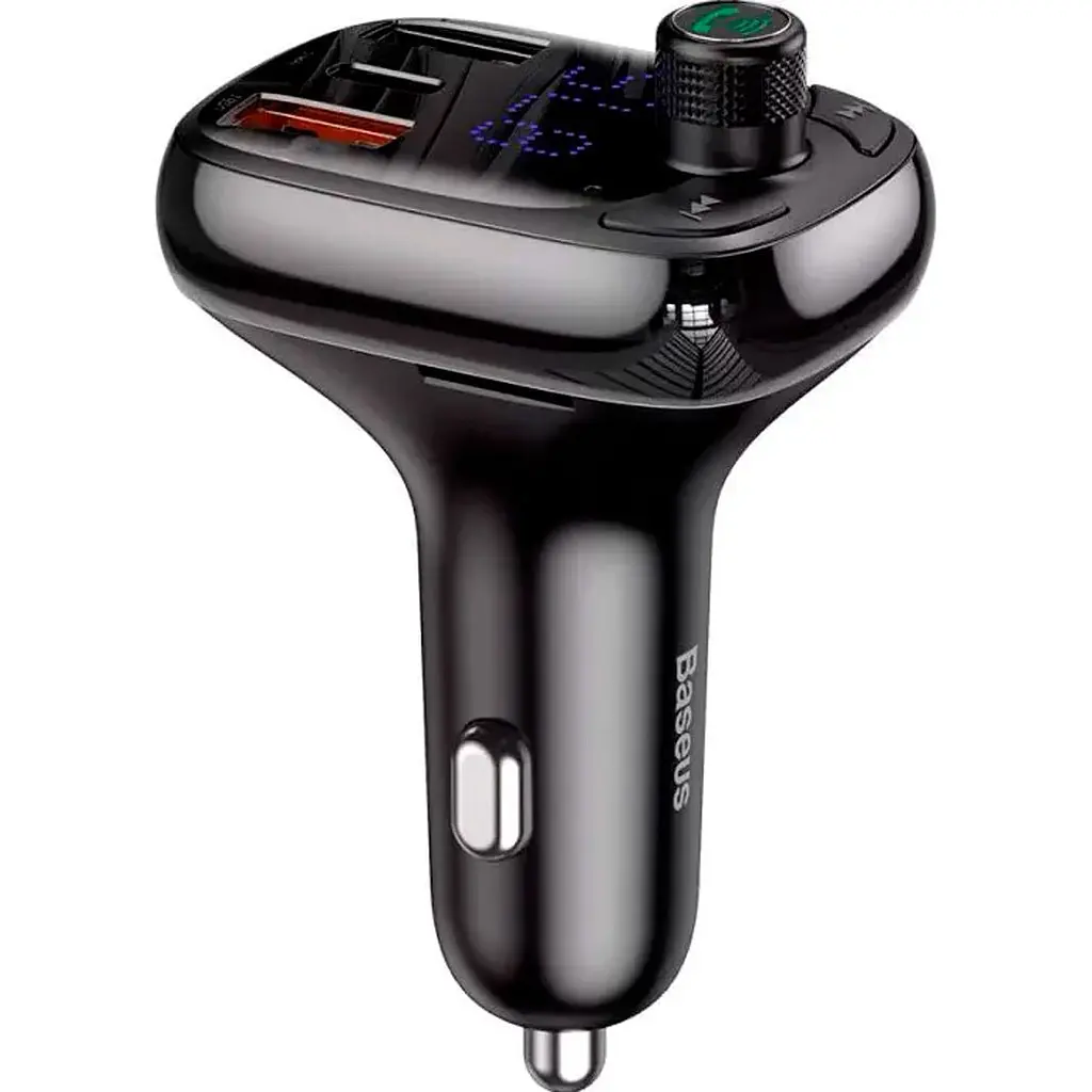 FM-трансмітер Baseus T Shaped S-13 Car Bluetooth MP3 Player Black (CCMT000101) [101022]