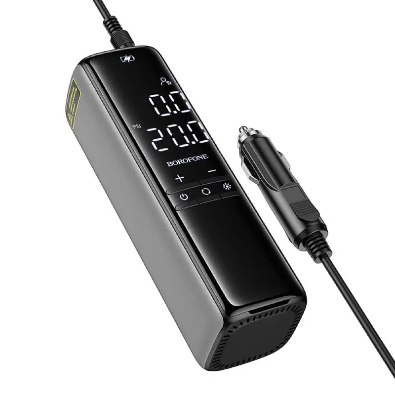Автомобільний насос Borofone FC1 Air Pump Black Gray - фото 2