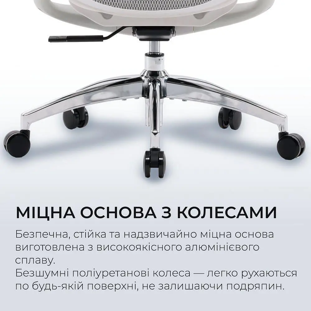 Ігрове крісло Sihoo DORO C300L Mesh White (DORO-C300L-A3-102) - фото 6