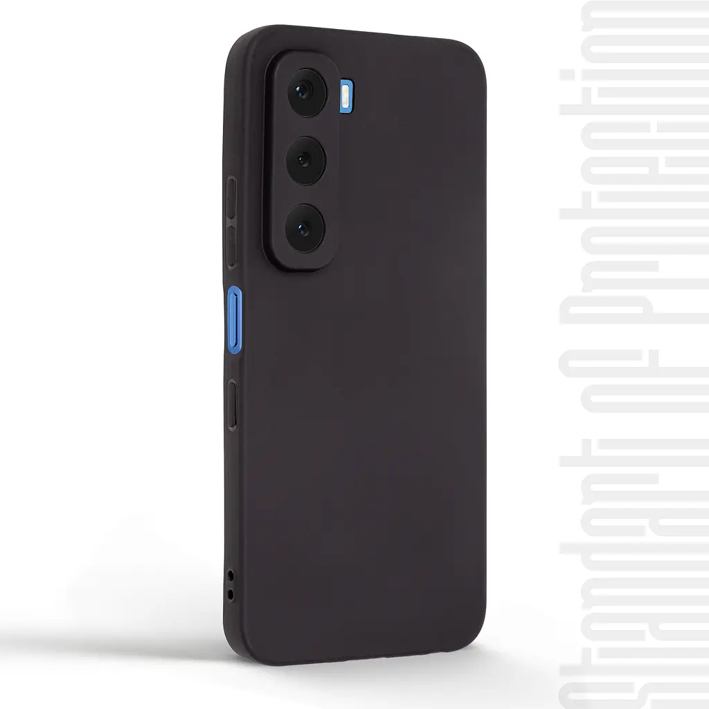 Чехол-накладка для смартфона Infinix Hot 60i 4G противоударный, силиконовый, термополиуретановый (ТПУ), с защитой камеры и корпуса, черный, защита всего корпуса, ArmorStandart (ARM89433) - фото 2