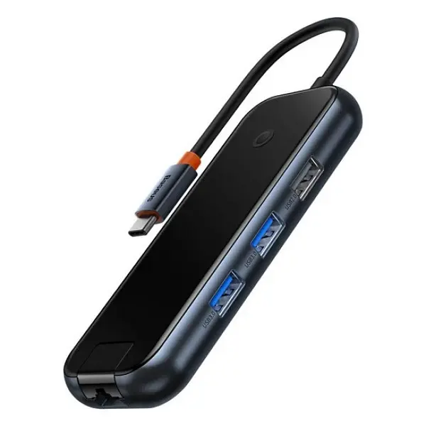 USB-хаб Baseus AcmeJoy 8-Port Type-C HUB Adapter (Type-C to HDXiaomi*1+USB3.0*2+USB2.0*1+Type-C PD&Data*1+RJ45*1+SD/TF*1) WKJZ010613 - фото 3