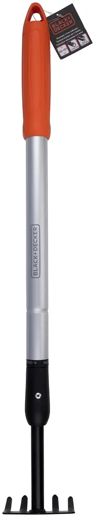 Грабли садовые Black+Decker телескопический 66-101 см - фото 7