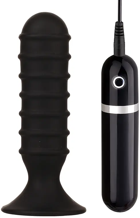 Анальна пробка з вібрацією MENZSTUFF RIBBED TORPEDO Dreamtoys 20721 86827 - фото 2