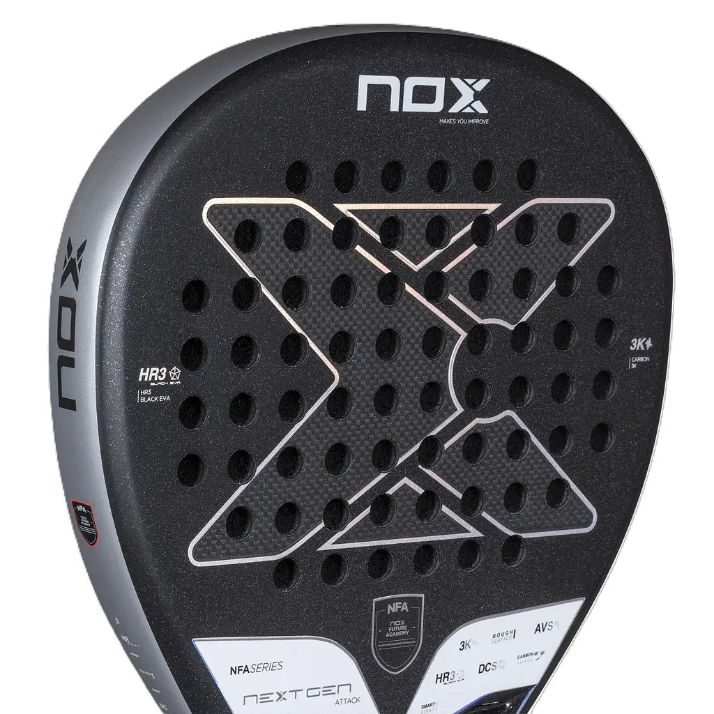 Ракетка для паделу NOX NEXTGEN PRO ATTACK 3K NFA SERIES RACKET - фото 3