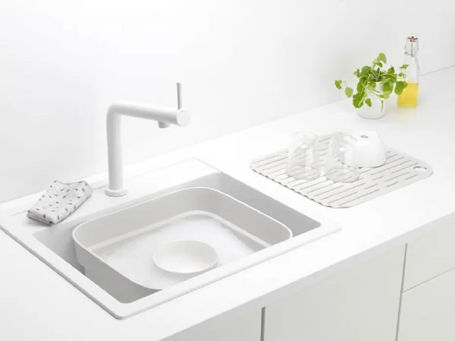 Чаша для мытья посуды Brabantia 37.4х34.4х16.1 см светло-серая (302688) - фото 3