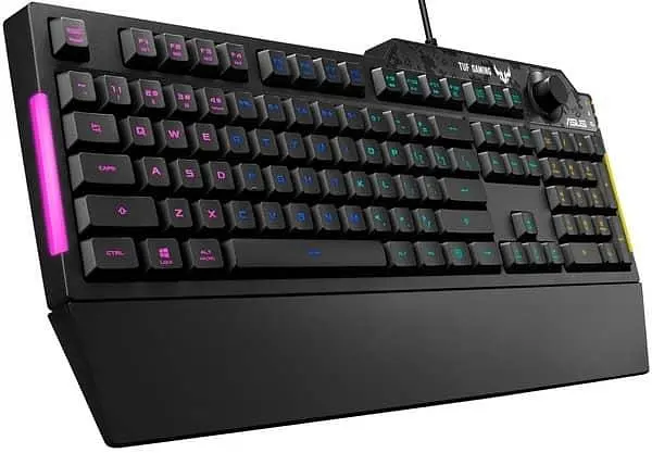 Клавиатура ASUS TUF Gaming K1 RBB USB Black (90MP01X0-BKMA00) - фото 2