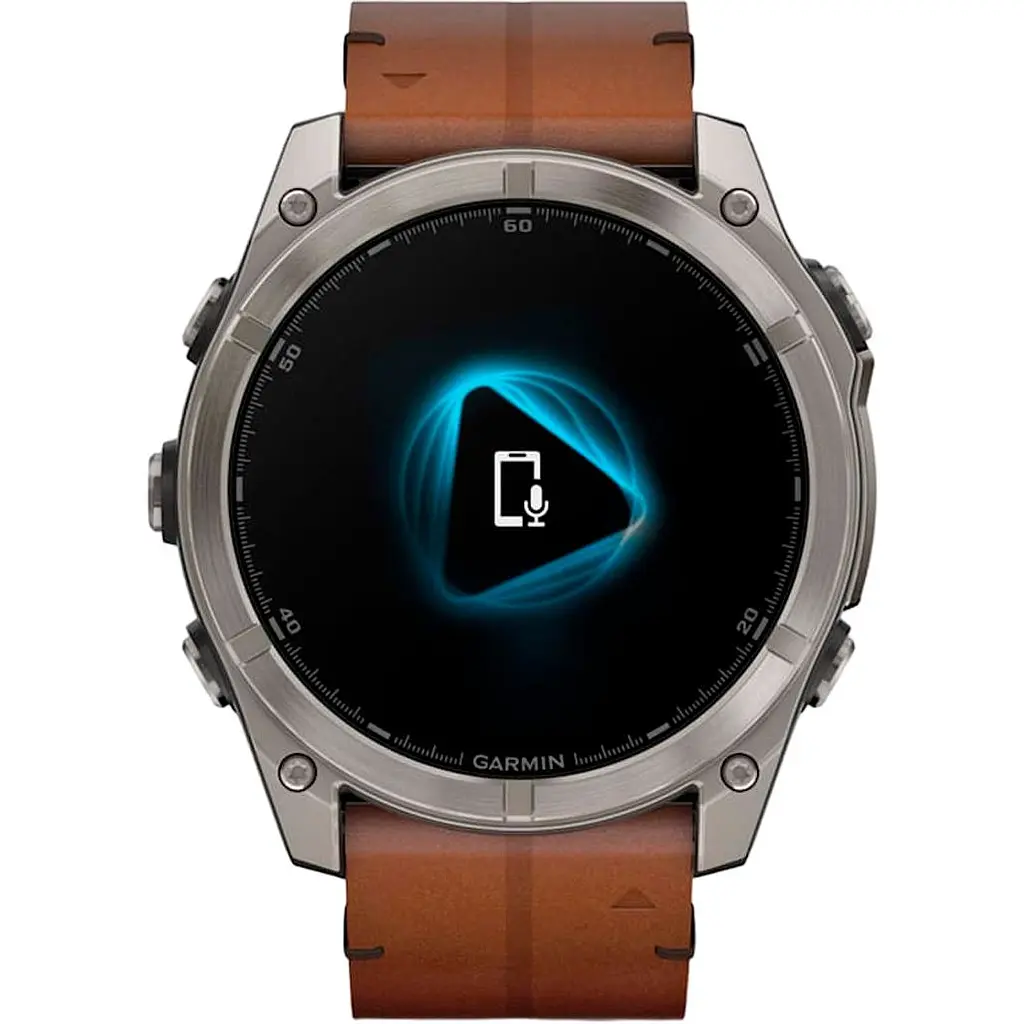 Смарт-годинник Garmin Fenix 8 AMOLED Sapphire 51mm Titanium with Chestnut Leather Band [010-02905-40] [115083] - фото 7