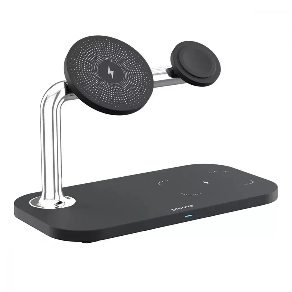 Бездротовий зарядний пристрій Proove Magnetic Field 3in1 15W Black (WSMF15010001) - фото 3