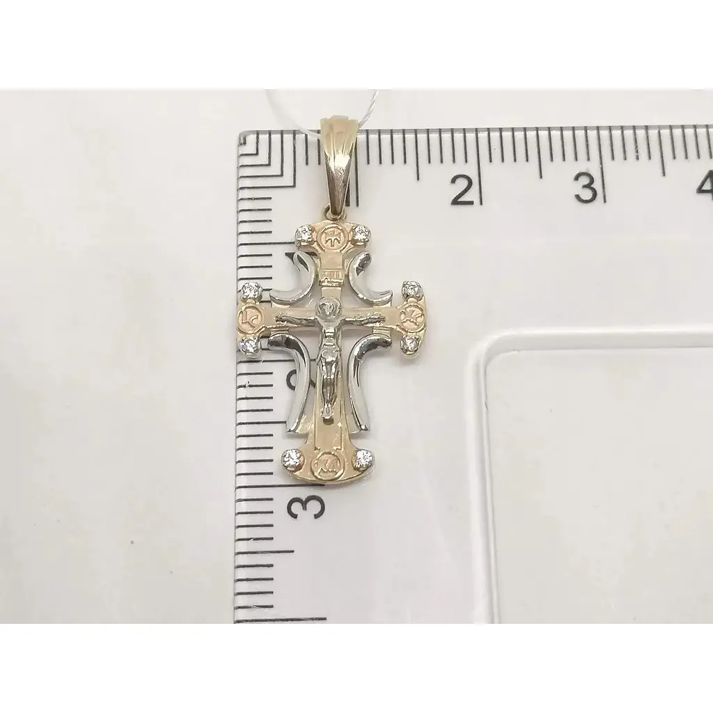 Золотий хрестик Імперія золота. Розп'яття Христа. КР316И - фото 5