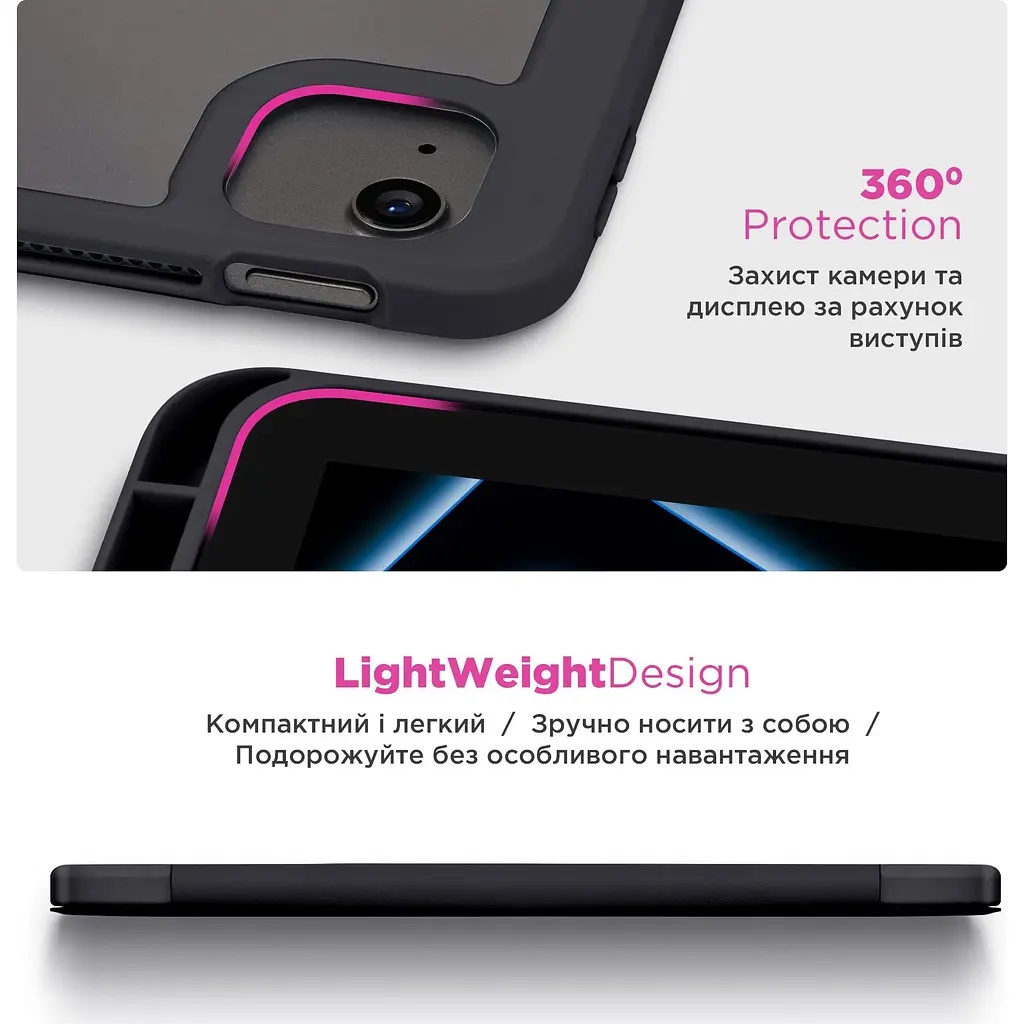 Чохол-книжка ArmorStandart Y-Type PEN для Apple iPad 10th Gen 10.9` (2022)/iPad 11 (2025) Black (ARM77500) [133704] - фото 7